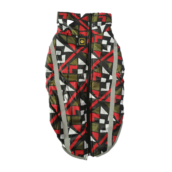 Parka Impermeable 3XL Rojo, Verde Y Blanco