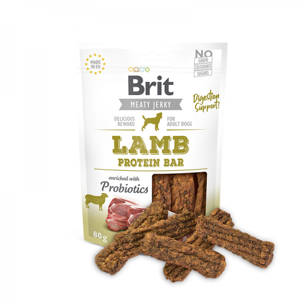 Brit Jerky Snack Lamb Protein Bar 80gr