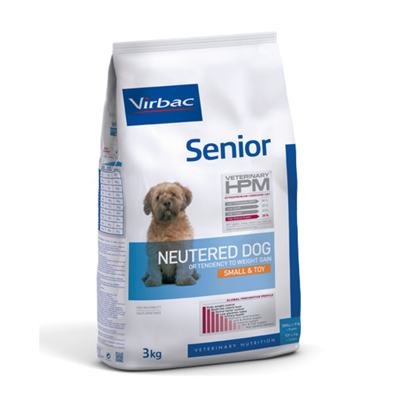 Virbac HPM Canino Senior Neutered Small y Toy 3kg