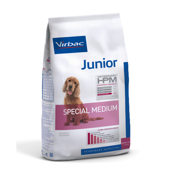 Virbac HPM Canino Junior Special Medium 12 kg
