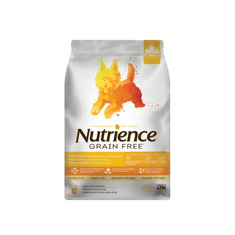 Nutrience Grain Free Small Breed – Pavo Pollo y Arenque – 5Kg