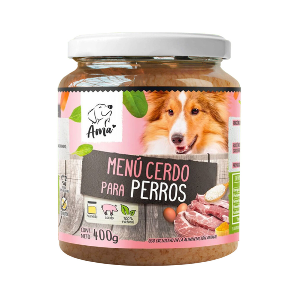 Menu cerdo para perros - 400gr