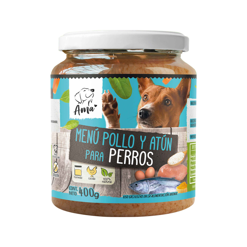Menu pollo y atun para perro - 400gr Menu pollo y atun para perro - 400gr