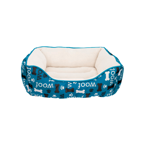 Cama Rectangular Woof Azul – DogIt