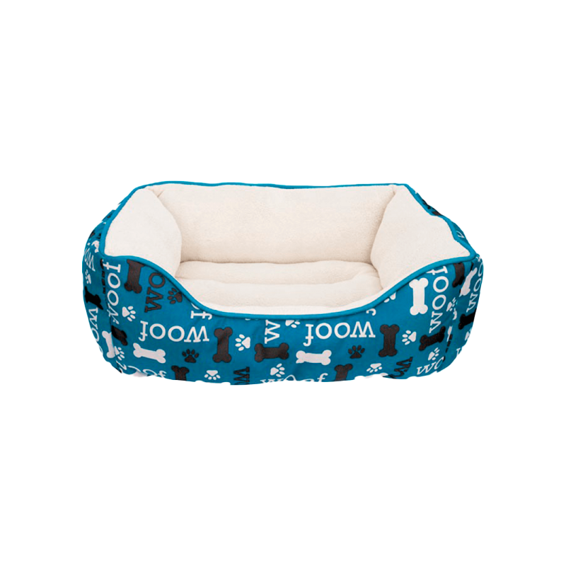 Cama Rectangular Woof Azul – DogIt Cama Rectangular Woof Azul – DogIt