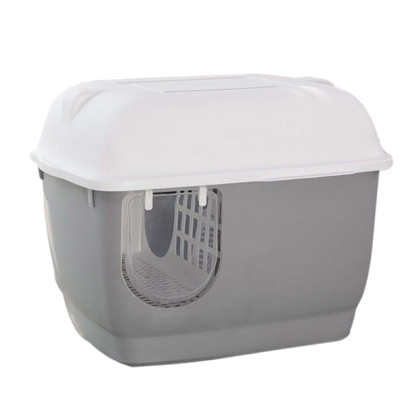 Arenero Cúpula Anti Salpicaduras Gris