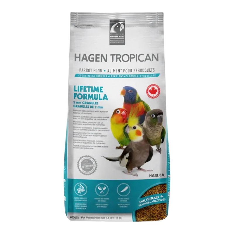 Tropican alimento para ninfas – Mantención Granulado 1.8kg