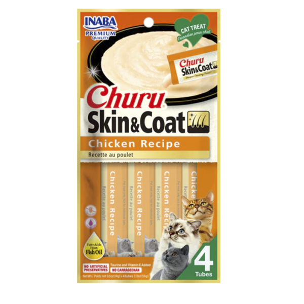 Churu Skin & Coat gato pollo