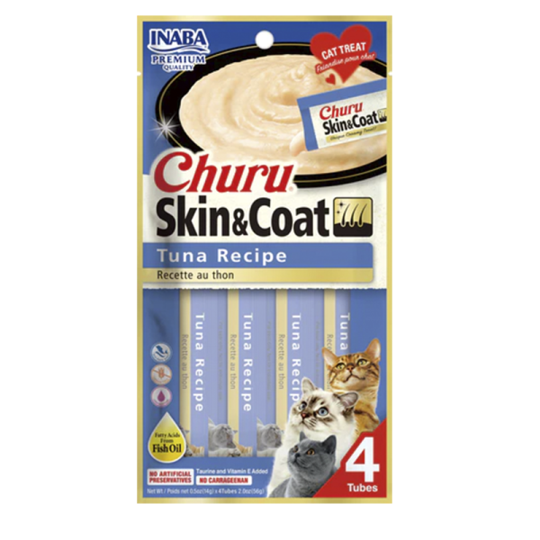 Churu Skin & Coat gato tuna