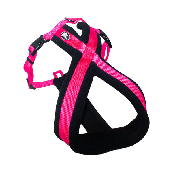 Arnés Acolchado XS Fucsia Cruzado