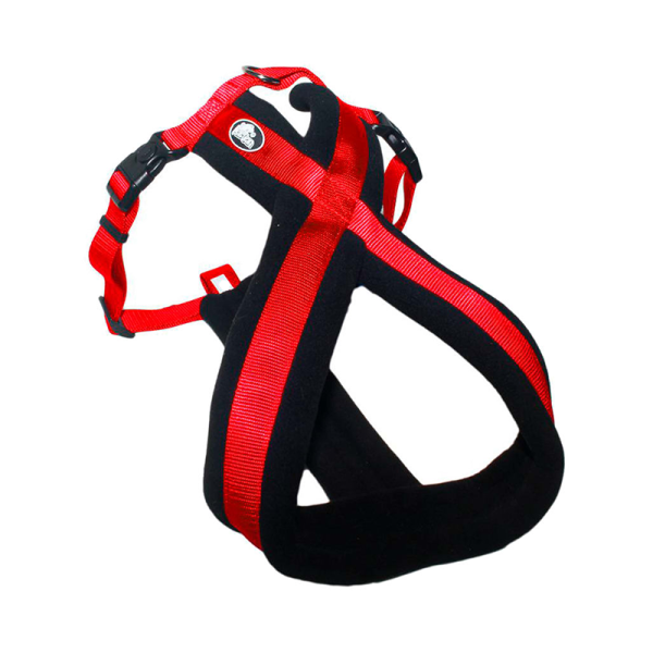 Arnés Acolchado S Rojo Cruzado