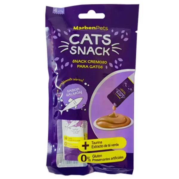 Cats Snack tubito cremoso sabor Salmón