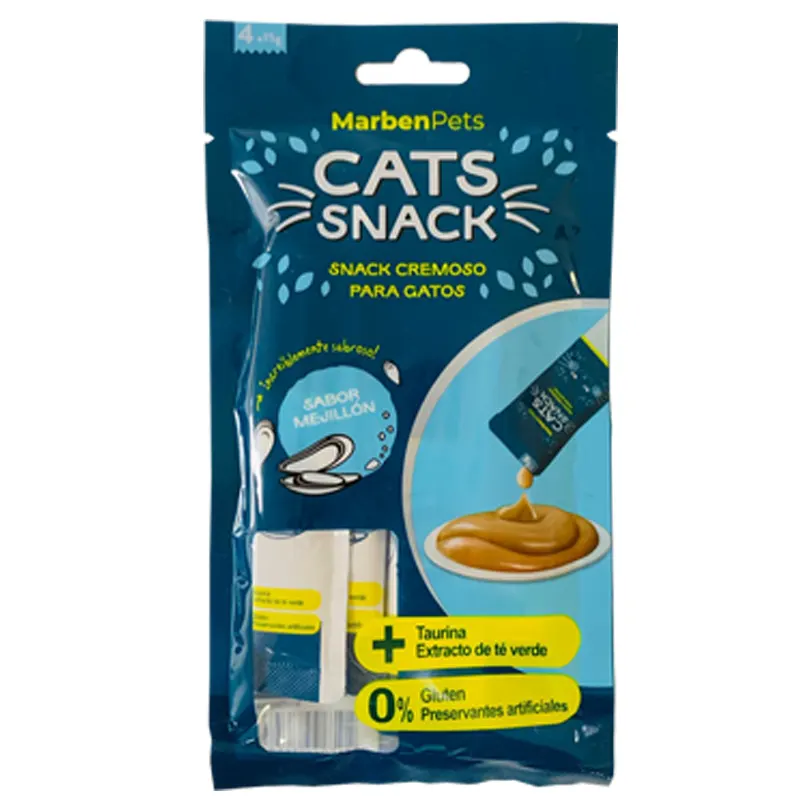 Cats Snack tubito cremoso sabor mejillon