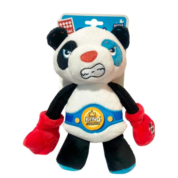 Rock Zoo King Boxer Panda with Squeaker