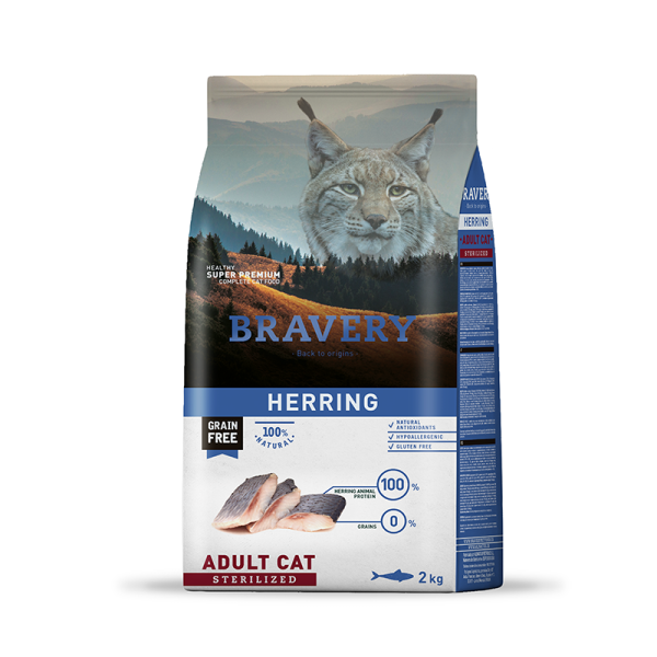 Bravery Herring Adult Cat Sterilized 2kg