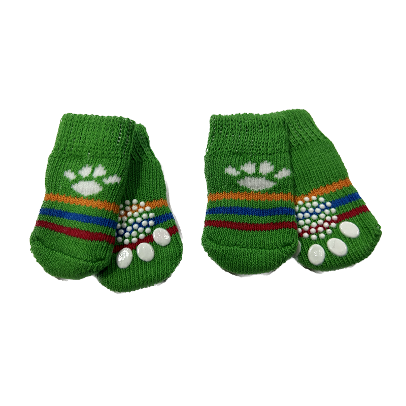 Calcetines para perros S Verde —