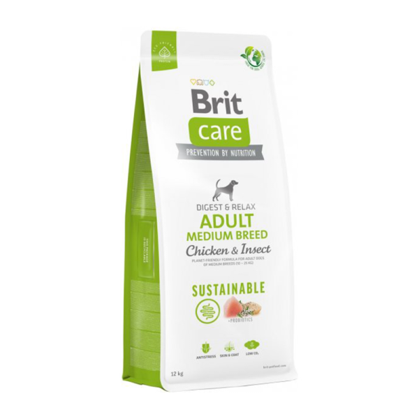 Brit Care Adult Medium Breed 12KG CHICKEN & INSECT Dog