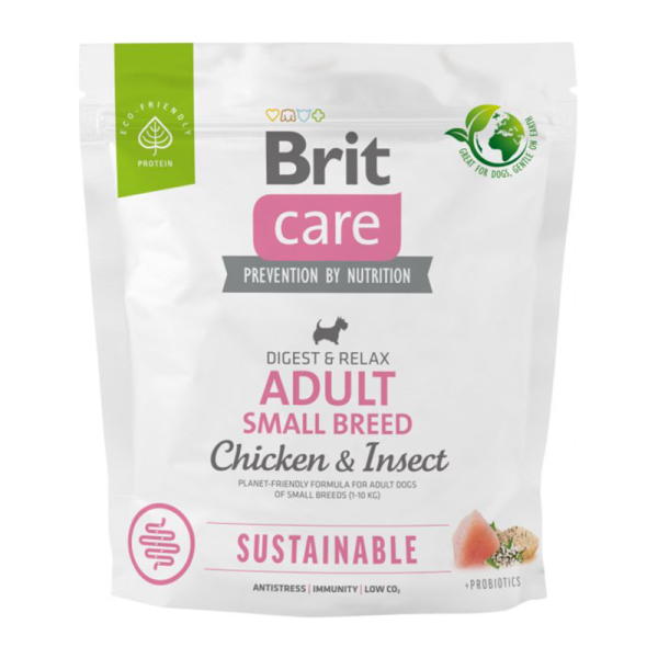 Brit Care Dog 1KG CHICKEN & INSECT Adult Small Breed