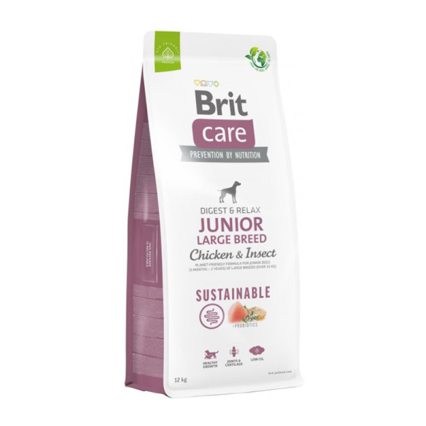 Brit Care Junior Large Breed 12KG CHICKEN & INSECT Dog