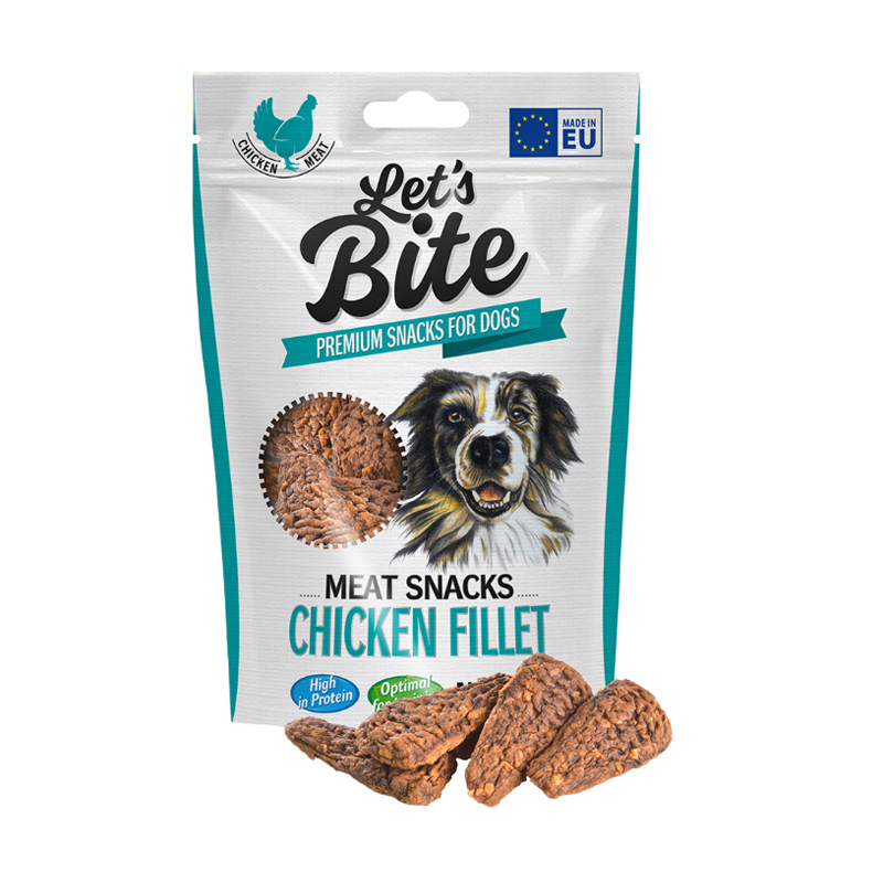LETS BITE MEAT SNACKS CHICKEN FILLET 80GRS - 101197