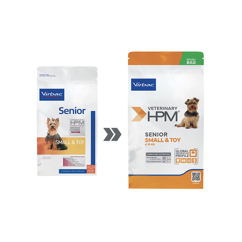 Virbac hpm canino senior small &amp; toy 3kg