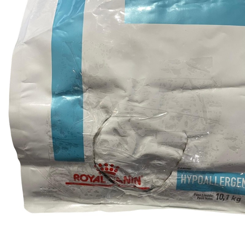 Outlet Detalle en Empaque y Perdida de Contenido – Royal Canin Hypoallergenic Perro 10Kg