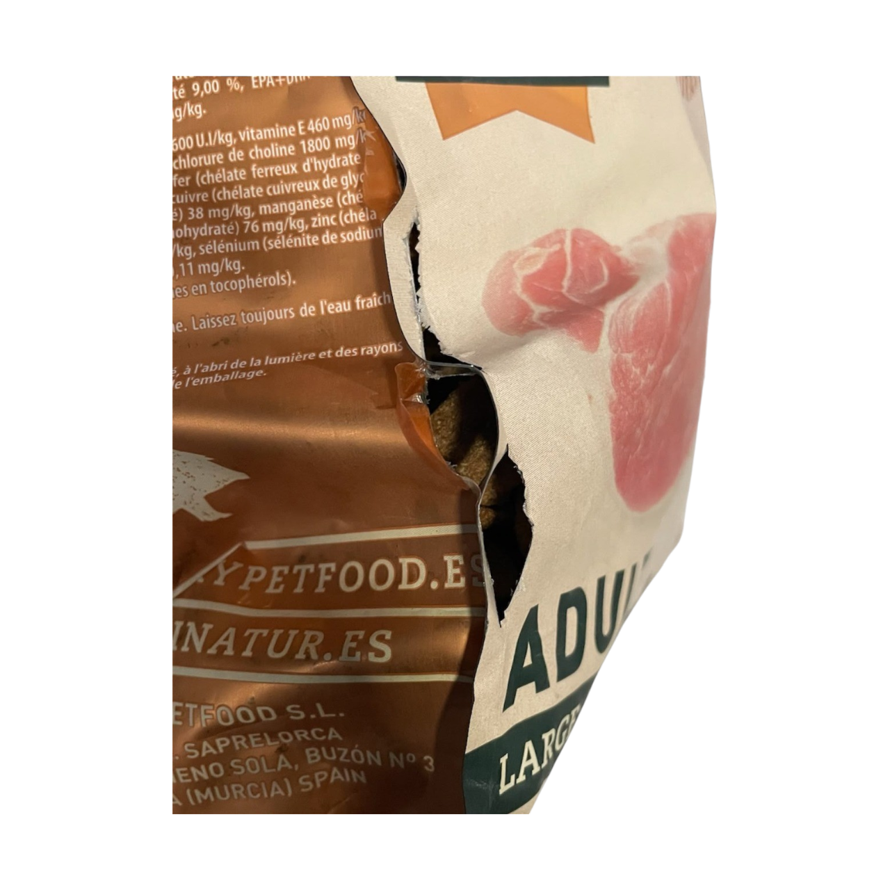 OUTLET Detalle en Empaque – Bravery Cerdo Ibérico Adulto – 4Kg