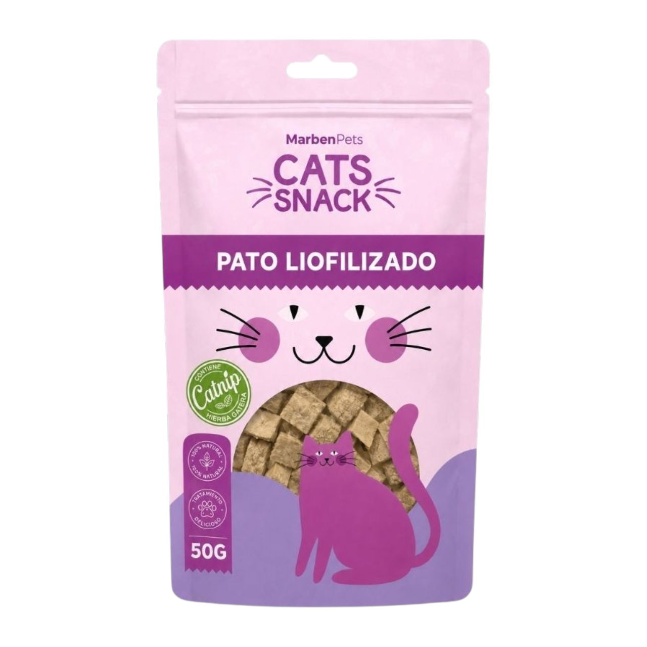 Pato Liofilizado Con Catnip 50 Gr