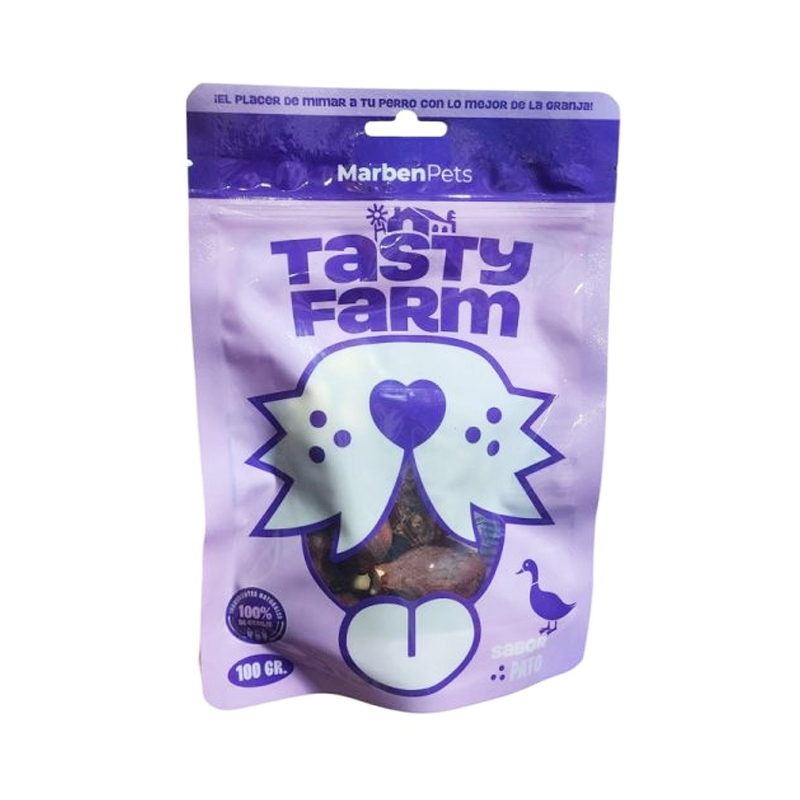 Tasty farm trutos de pato con hueso de calcio 100 gr