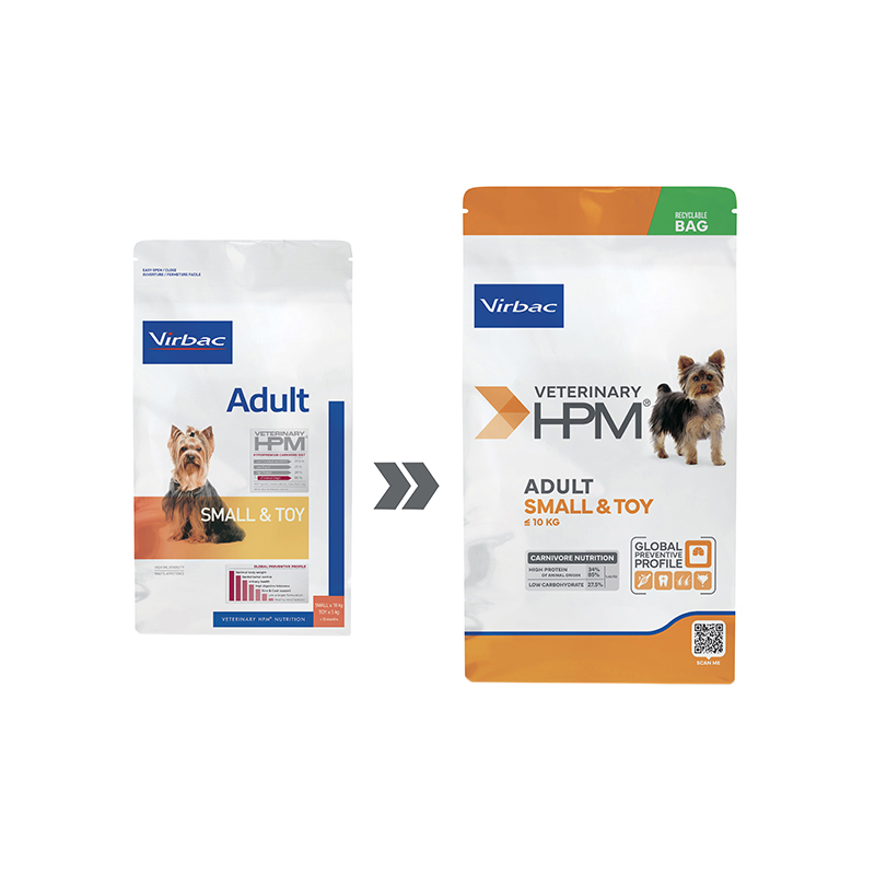 OUTLET Virbac HPM Canino Adulto Small & Toy 7kg