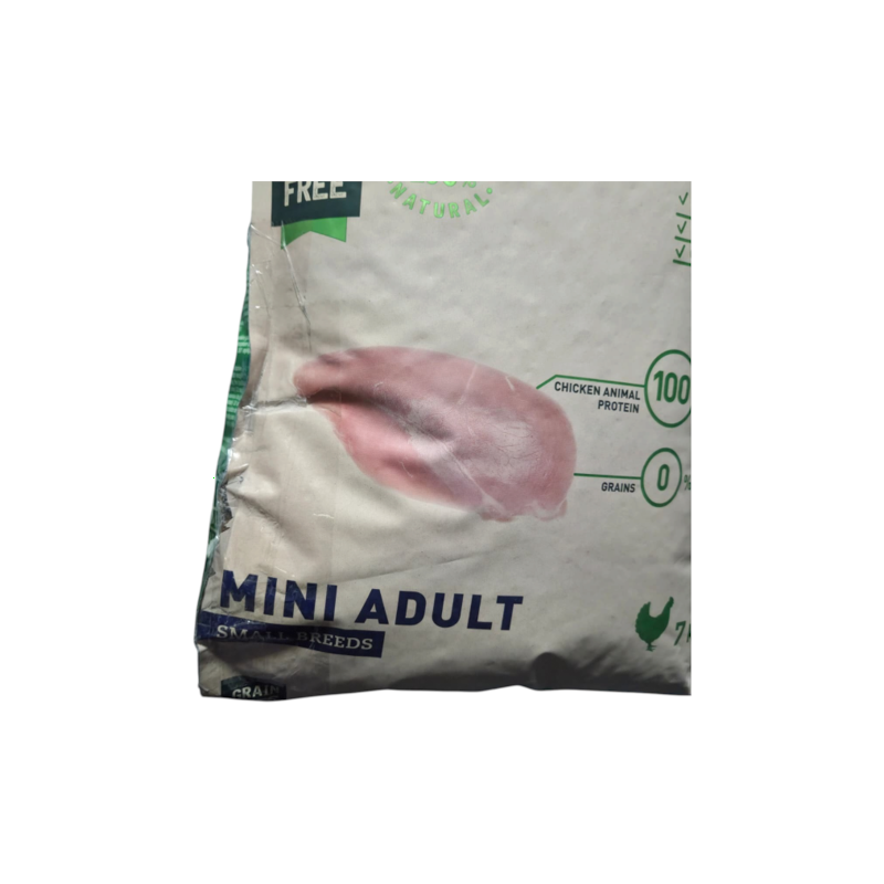 Outlet Detalle en empaque – Bravery Pollo Mini Adulto – 7Kg